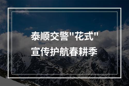 泰顺交警