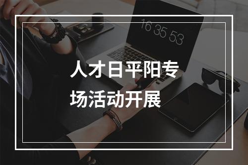 人才日平阳专场活动开展