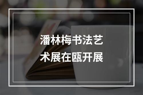 潘林梅书法艺术展在瓯开展