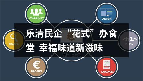 乐清民企“花式”办食堂  幸福味道新滋味