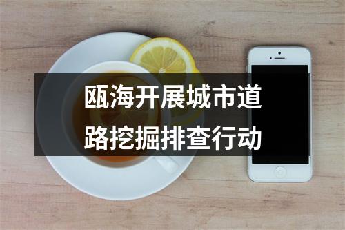 瓯海开展城市道路挖掘排查行动