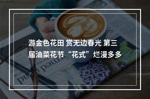 游金色花田 赏无边春光 第三届油菜花节“花式”烂漫多多