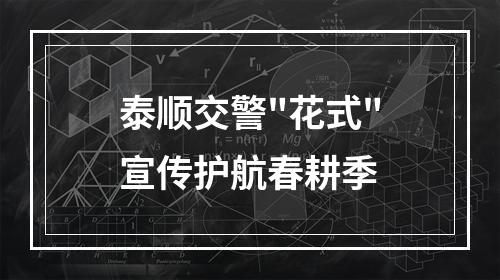 泰顺交警