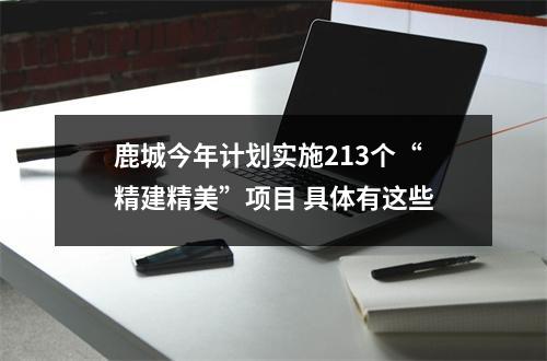 鹿城今年计划实施213个“精建精美”项目 具体有这些
