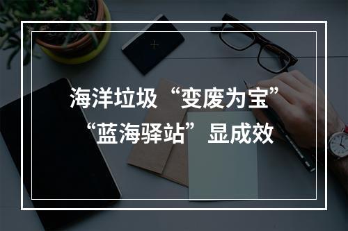 海洋垃圾“变废为宝” “蓝海驿站”显成效