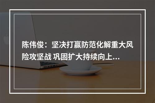 陈伟俊：坚决打赢防范化解重大风险攻坚战 巩固扩大持续向上向好的发展态势