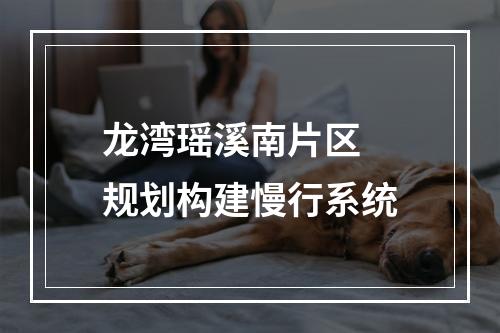 龙湾瑶溪南片区 规划构建慢行系统
