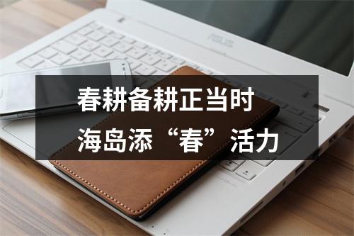 春耕备耕正当时  海岛添“春”活力