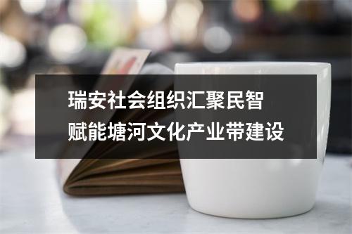 瑞安社会组织汇聚民智  赋能塘河文化产业带建设