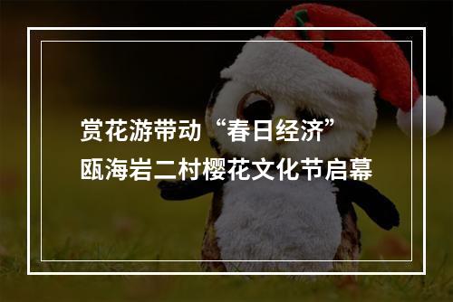 赏花游带动“春日经济” 瓯海岩二村樱花文化节启幕