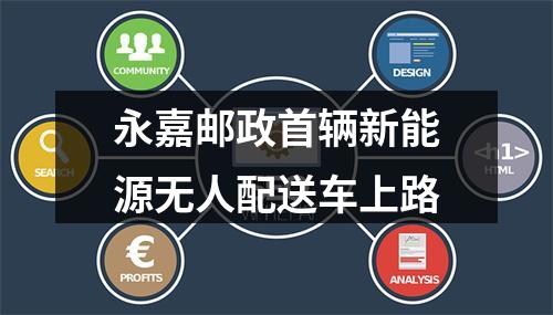 永嘉邮政首辆新能源无人配送车上路