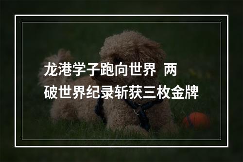 龙港学子跑向世界  两破世界纪录斩获三枚金牌