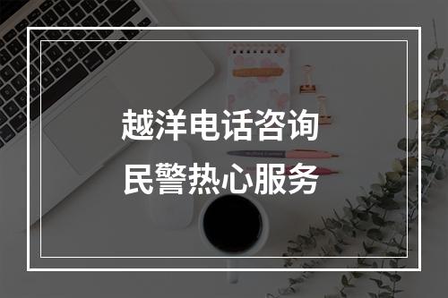 越洋电话咨询 民警热心服务
