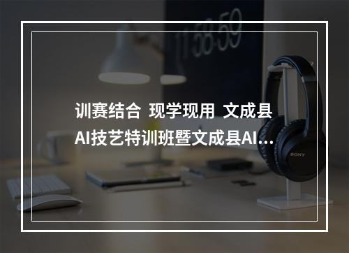 训赛结合  现学现用  文成县AI技艺特训班暨文成县AI技艺赛收官