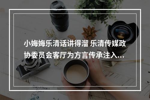 小娒娒乐清话讲得溜 乐清传媒政协委员会客厅为方言传承注入新活力