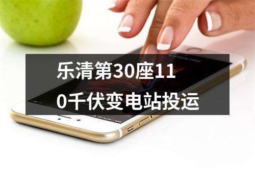 乐清第30座110千伏变电站投运