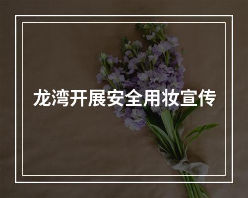 龙湾开展安全用妆宣传