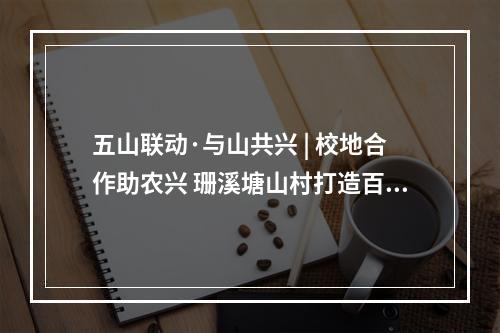 五山联动·与山共兴 | 校地合作助农兴 珊溪塘山村打造百亩高粱种植基地