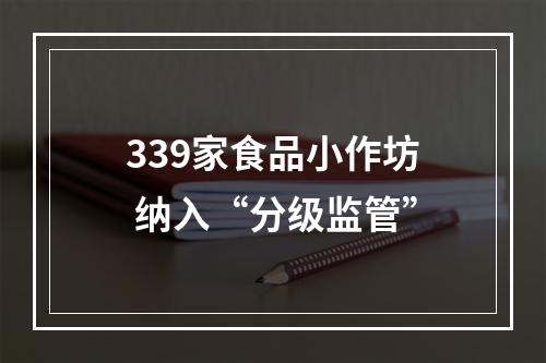 339家食品小作坊 纳入“分级监管”