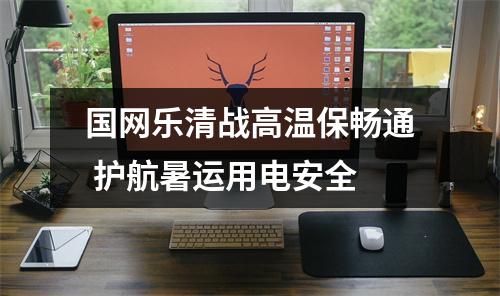 国网乐清战高温保畅通 护航暑运用电安全