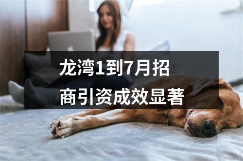 龙湾1到7月招商引资成效显著