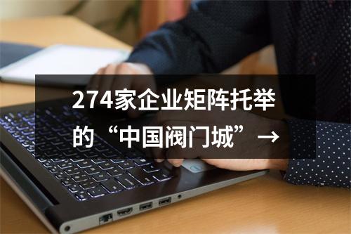 274家企业矩阵托举的“中国阀门城”→