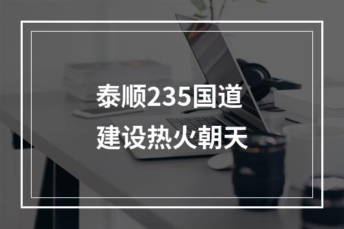 泰顺235国道建设热火朝天