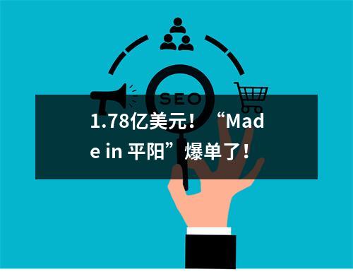 1.78亿美元！“Made in 平阳”爆单了！
