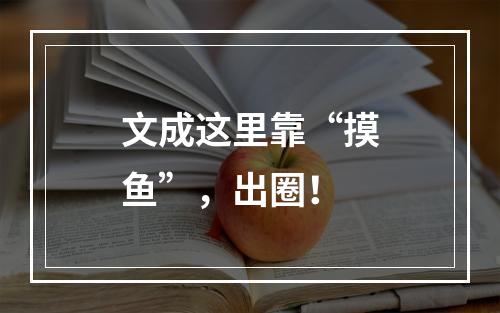 文成这里靠“摸鱼”，出圈！