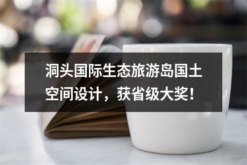 洞头国际生态旅游岛国土空间设计，获省级大奖！