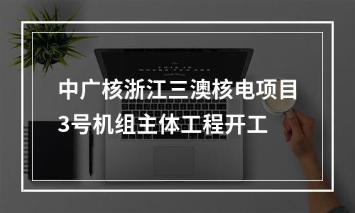中广核浙江三澳核电项目3号机组主体工程开工