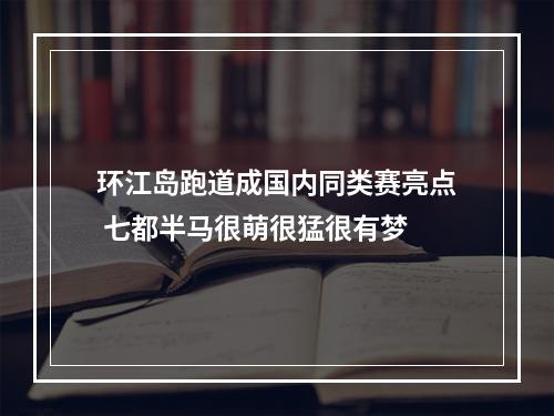 环江岛跑道成国内同类赛亮点 七都半马很萌很猛很有梦