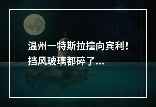 温州一特斯拉撞向宾利！挡风玻璃都碎了...