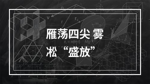 雁荡四尖 雾凇“盛放”