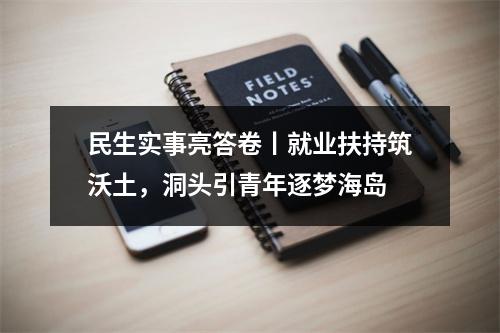 民生实事亮答卷丨就业扶持筑沃土，洞头引青年逐梦海岛
