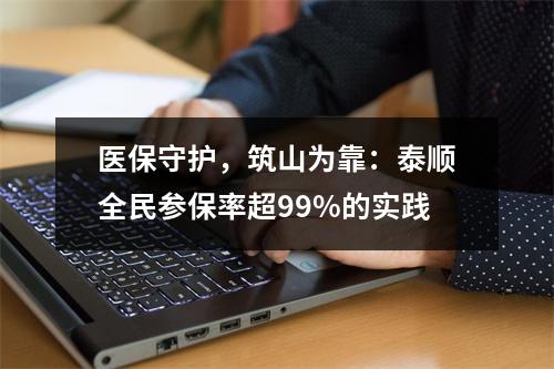 医保守护，筑山为靠：泰顺全民参保率超99%的实践