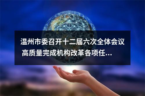 温州市委召开十二届六次全体会议 高质量完成机构改革各项任务