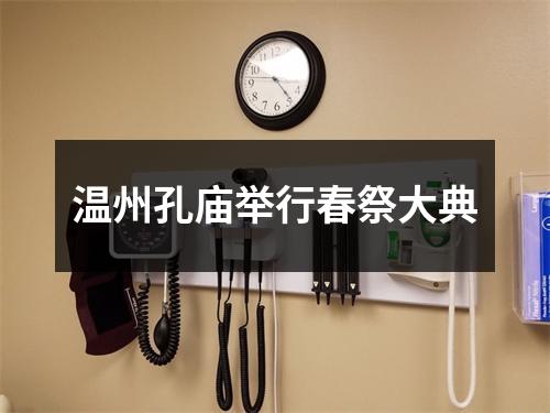 温州孔庙举行春祭大典