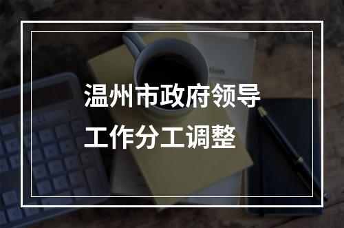 温州市政府领导工作分工调整