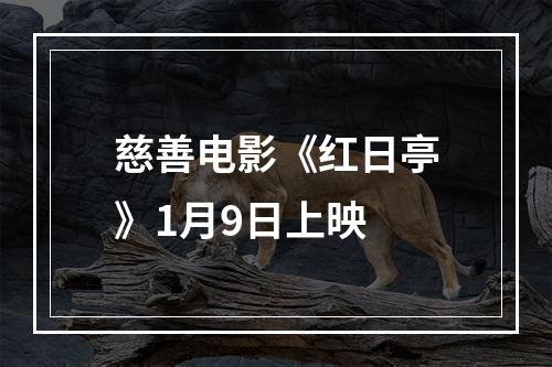 慈善电影《红日亭》1月9日上映