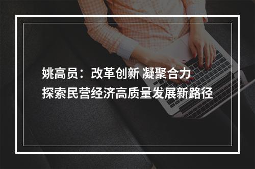 姚高员：改革创新 凝聚合力 探索民营经济高质量发展新路径