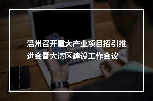 温州召开重大产业项目招引推进会暨大湾区建设工作会议