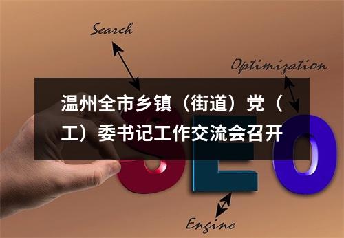 温州全市乡镇（街道）党（工）委书记工作交流会召开