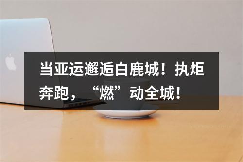 当亚运邂逅白鹿城！执炬奔跑，“燃”动全城！