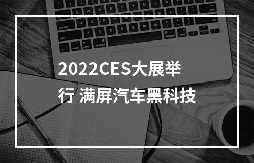 2022CES大展举行 满屏汽车黑科技