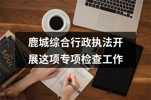鹿城综合行政执法开展这项专项检查工作