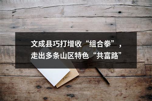 文成县巧打增收“组合拳”，走出多条山区特色“共富路”