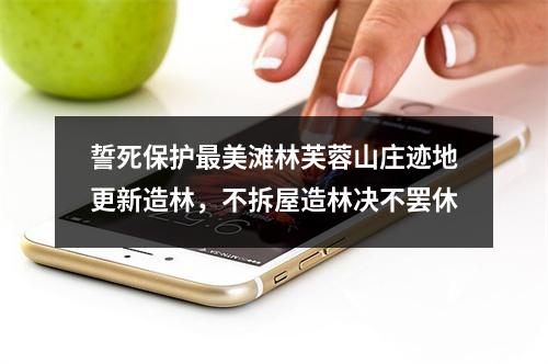 誓死保护最美滩林芙蓉山庄迹地更新造林，不拆屋造林决不罢休