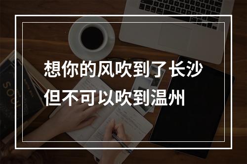 想你的风吹到了长沙但不可以吹到温州