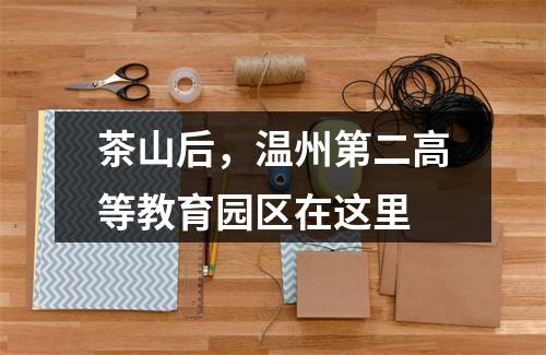 茶山后，温州第二高等教育园区在这里